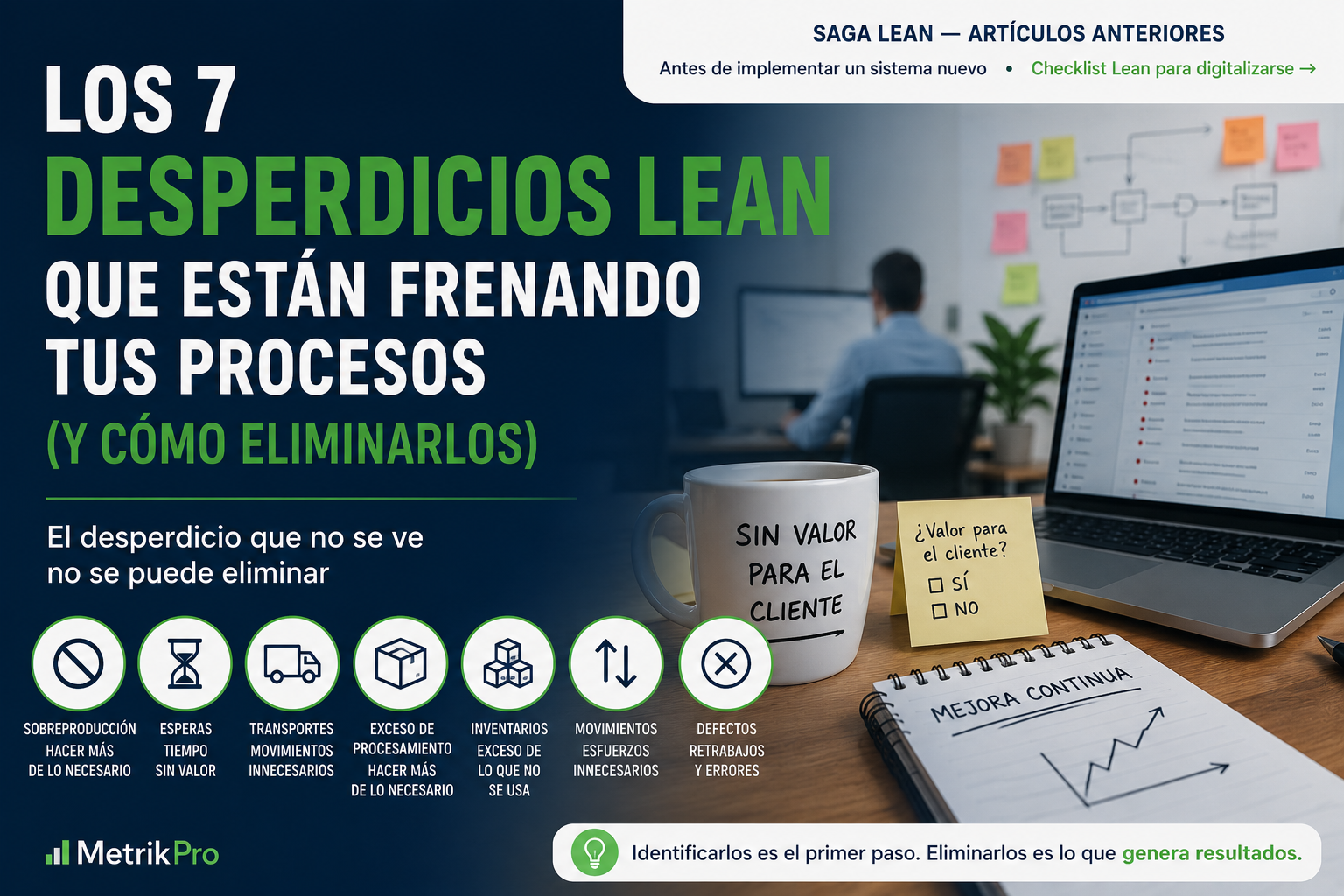 Los 7 desperdicios Lean que están frenando tus procesos (y cómo eliminarlos)