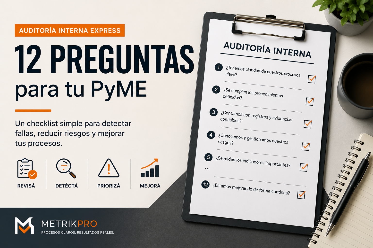 Auditoría interna express: 12 preguntas para tu PyME