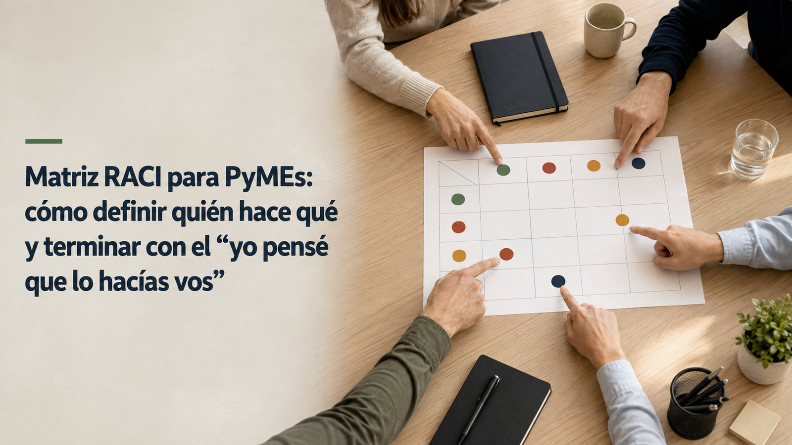Matriz RACI para PyMEs: cómo definir quién hace qué y terminar con el “yo pensé que lo hacías vos”