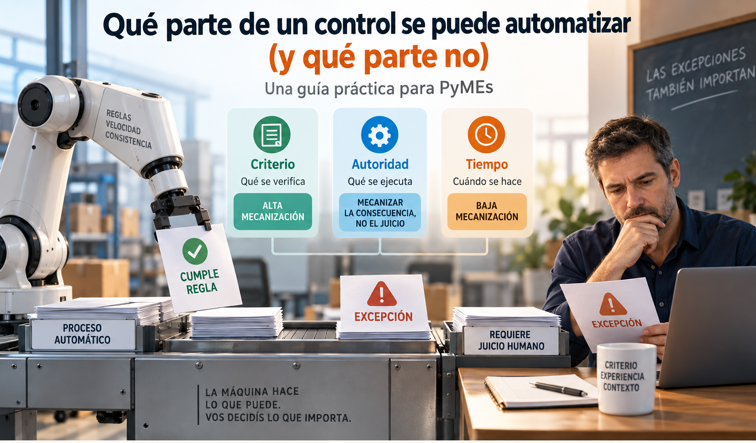 Qué parte de un control se puede automatizar (y qué parte no): la guía para PyMEs